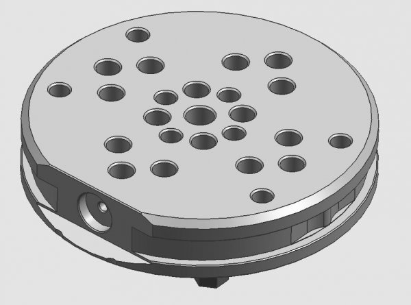 Palette Ø 148mm G-Plate ALU Lochraster