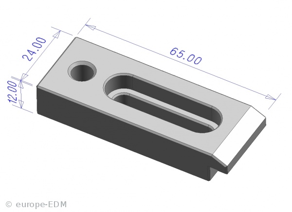 Spannpratze Länge 65mm für Drahtschneideleiste